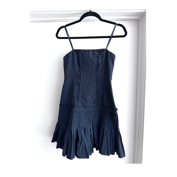 BCBG Max Azria Navy Strapless Dress - Picture 1 of 3